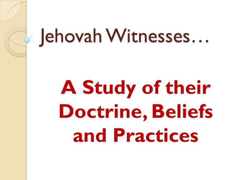 weird jehovah witness beliefs